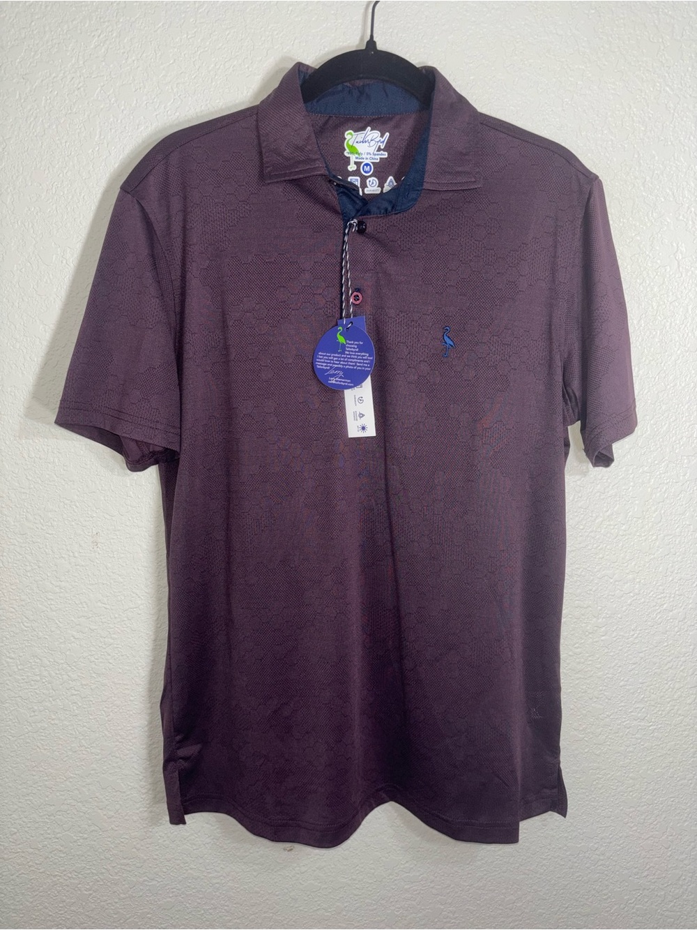 NWT Men's Tailor Byrd Short Sleeve Polo Shirt